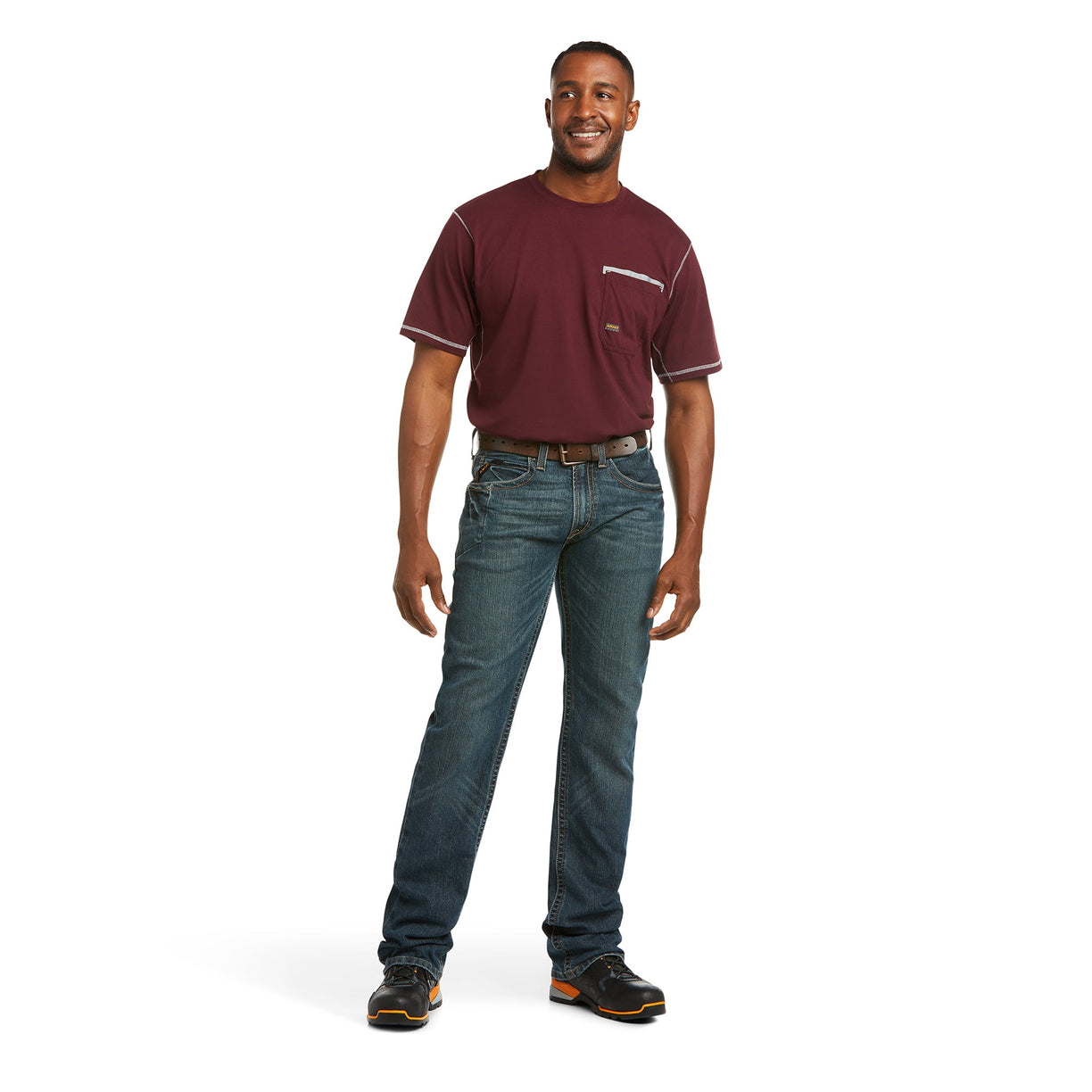 Ariat Men's REBAR Fashion M5 Slim Straight Ironside 10016222 full