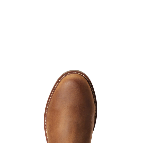Ariat Men's Wexford H2O Weathered Brown 10034032 toe