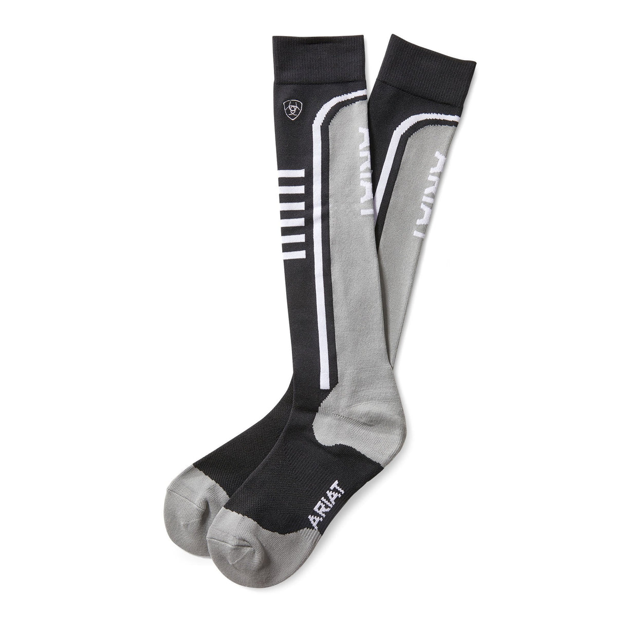 Ariat Women's AriatTEK Slimline Performance Socks Black / Sleet 10033428
