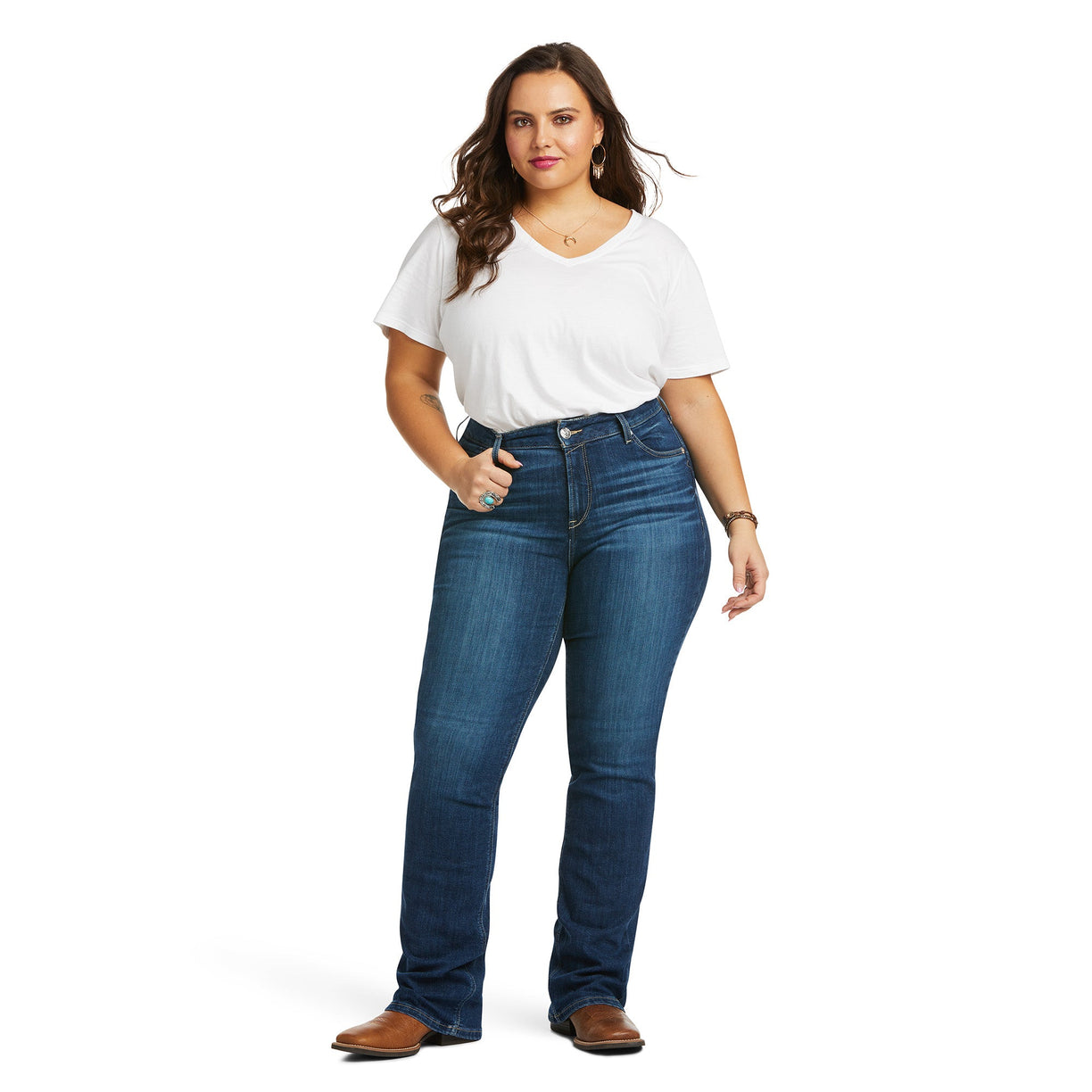Ariat Women's R.E.A.L. Perfect Rise Abby Straight Jean 10036814 Mckenzie plus full