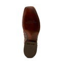 Ariat Men's Bench Made Stilwell Western Boot in Bourbon Full Quill Ostrich Sole