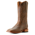 Ariat Men's Bench Made Bassett Cowboy Boot Front in Earth Brown Bison Front
