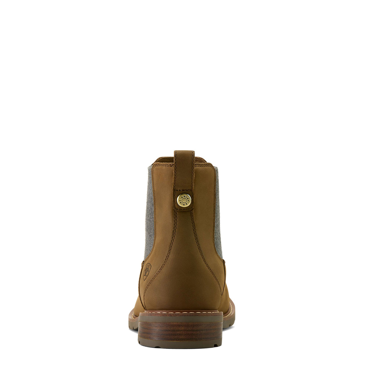 Ariat Men's Wexford Waterproof Chelsea Boot in brown leather - Heel
