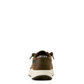 Ariat Men's Buckeye Waterproof Shoe in dark brown leather with full quill ostrich print - Heel