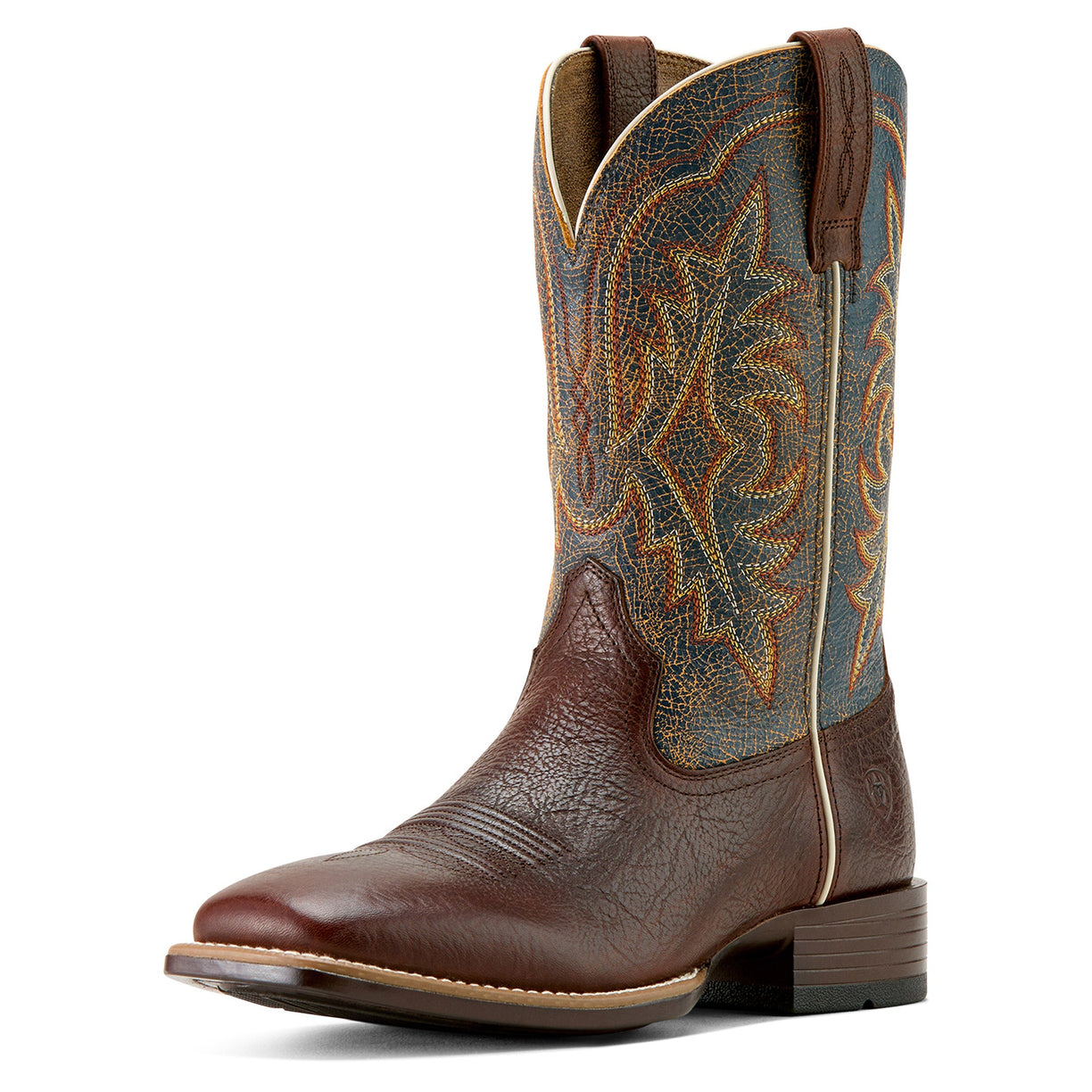 Ariat Men's Ryden Ultra Cowboy Boot in dark brown leather - Front
