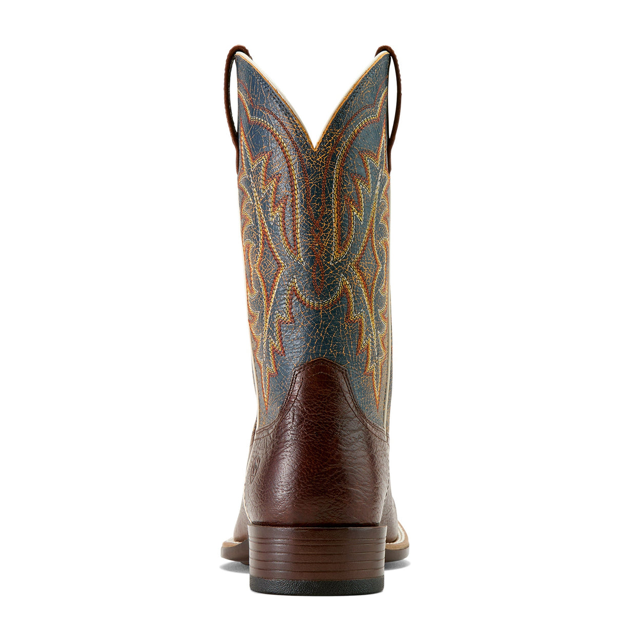 Ariat Men's Ryden Ultra Cowboy Boot in dark brown leather - Heel