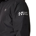 Black jacket with Ariat logo on sleeve against a white background