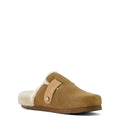 Ariat Women's Country Mule Sherpa Slipper in ranch brown suede - Angle