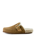 Ariat Women's Country Mule Sherpa Slipper in ranch brown suede - Side