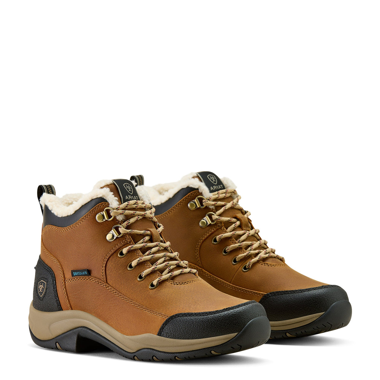 Ariat Women's Terrain Sherpa Waterproof Boot in brown leather - Pair