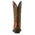 Ariat Women's Heritage Bliss Western Boot in dark tan leather - Heel