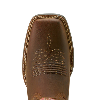 Round Up Wide Square Toe StretchFit Western Boot