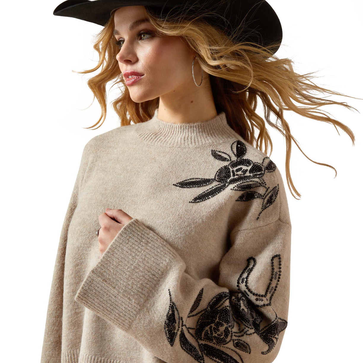 All In Embellished Sweater
