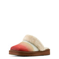 Slipper with gradient color design on a white background