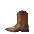 Ariat Kid's Heritage Roper Wide Square Toe Distressed Brown 10026161 side