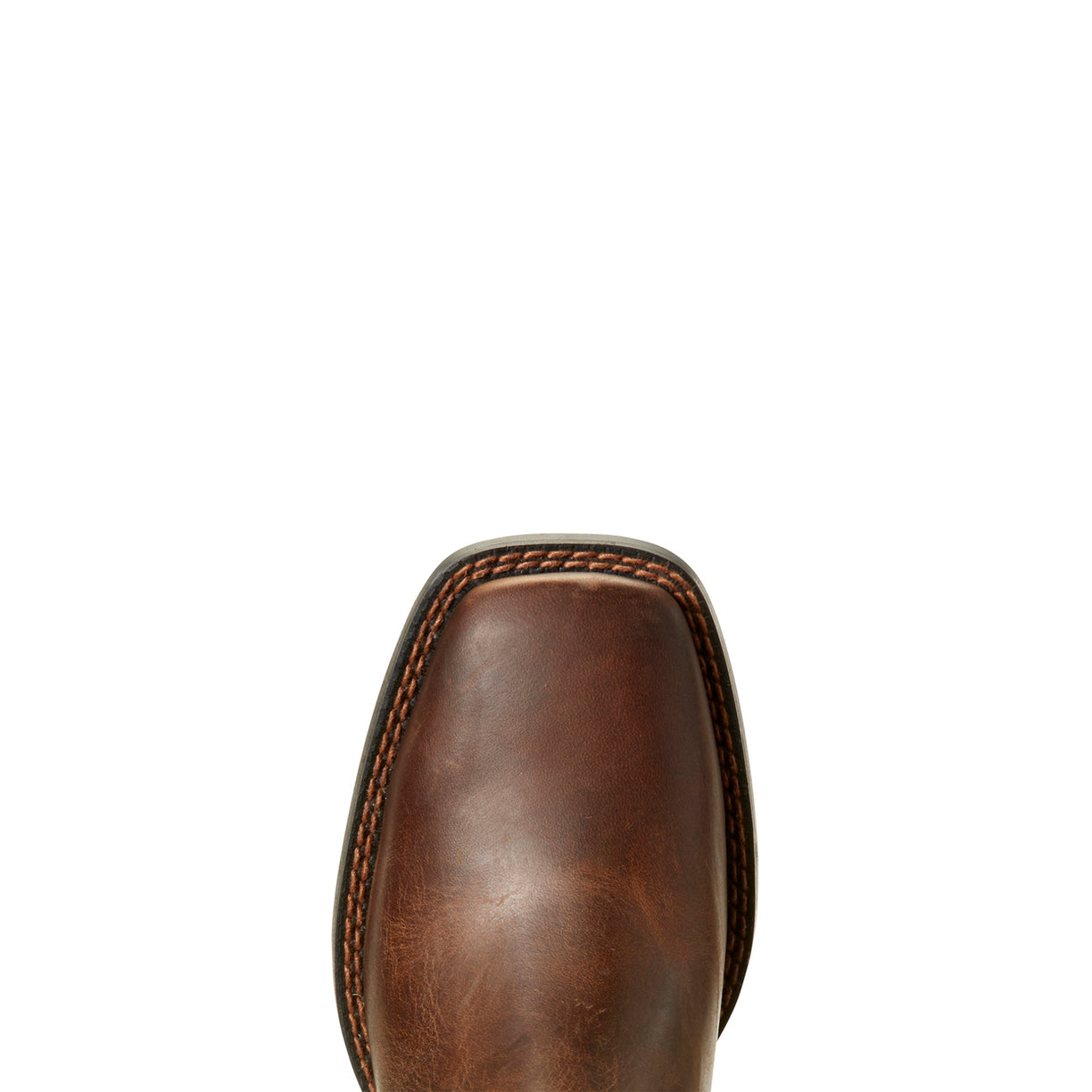 Ariat Kid's Heritage Roper Wide Square Toe Distressed Brown 10026161 toe