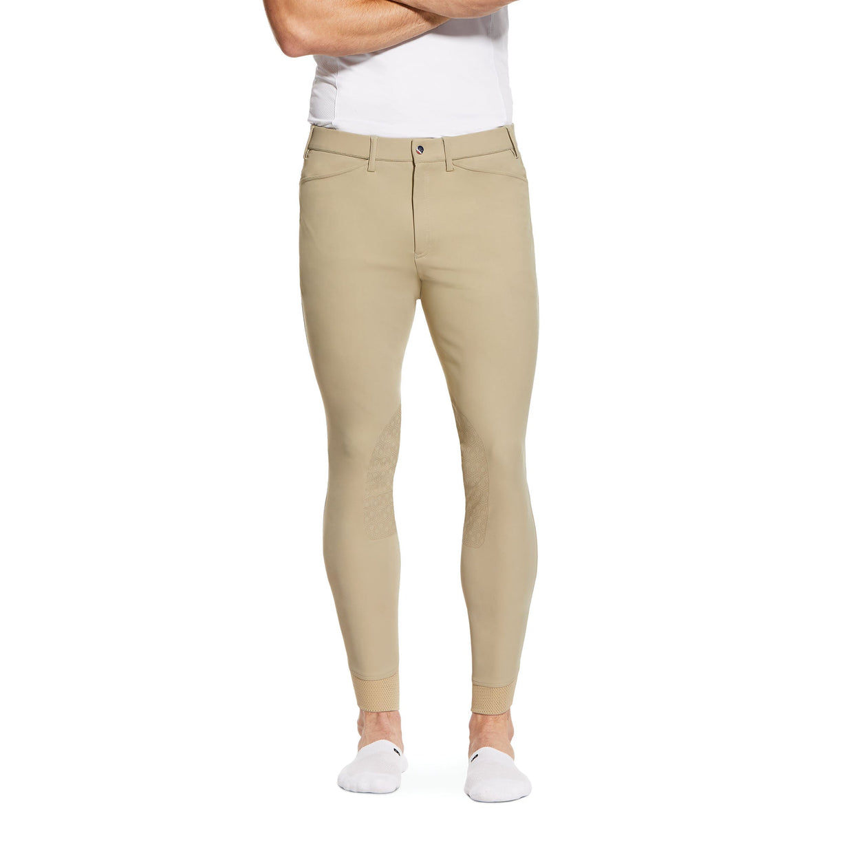 Men's Tri Factor Grip Knee Patch Breech Riding Pant in Tan, 10030543 Ariat