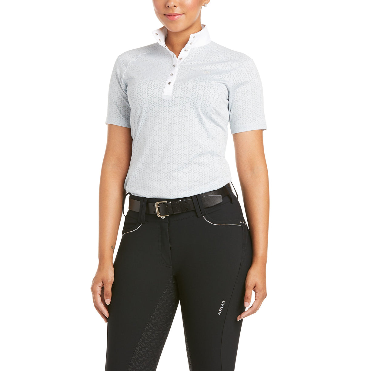 Women's Showstopper Show Shirt in Pearl Grey, 10035262 Ariat