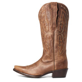 Women's Heritage X Toe Elastic Calf Western Boots in Distressed Brown 10036047 Ariat side