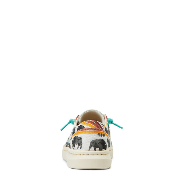 Women's Hilo Buffalo Print 10040306 Ariat heel