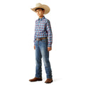 Ariat Kids' B5 Slim Bennet Straight Leg Jeans in blue denim - Full