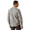 Ariat Men's Hampton Retro Fit Shirt in white and grey pattern - Back