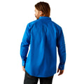 Ariat Men's Team Logo Twill Classic Fit Long-Sleeved Shirt in dark blue - Back