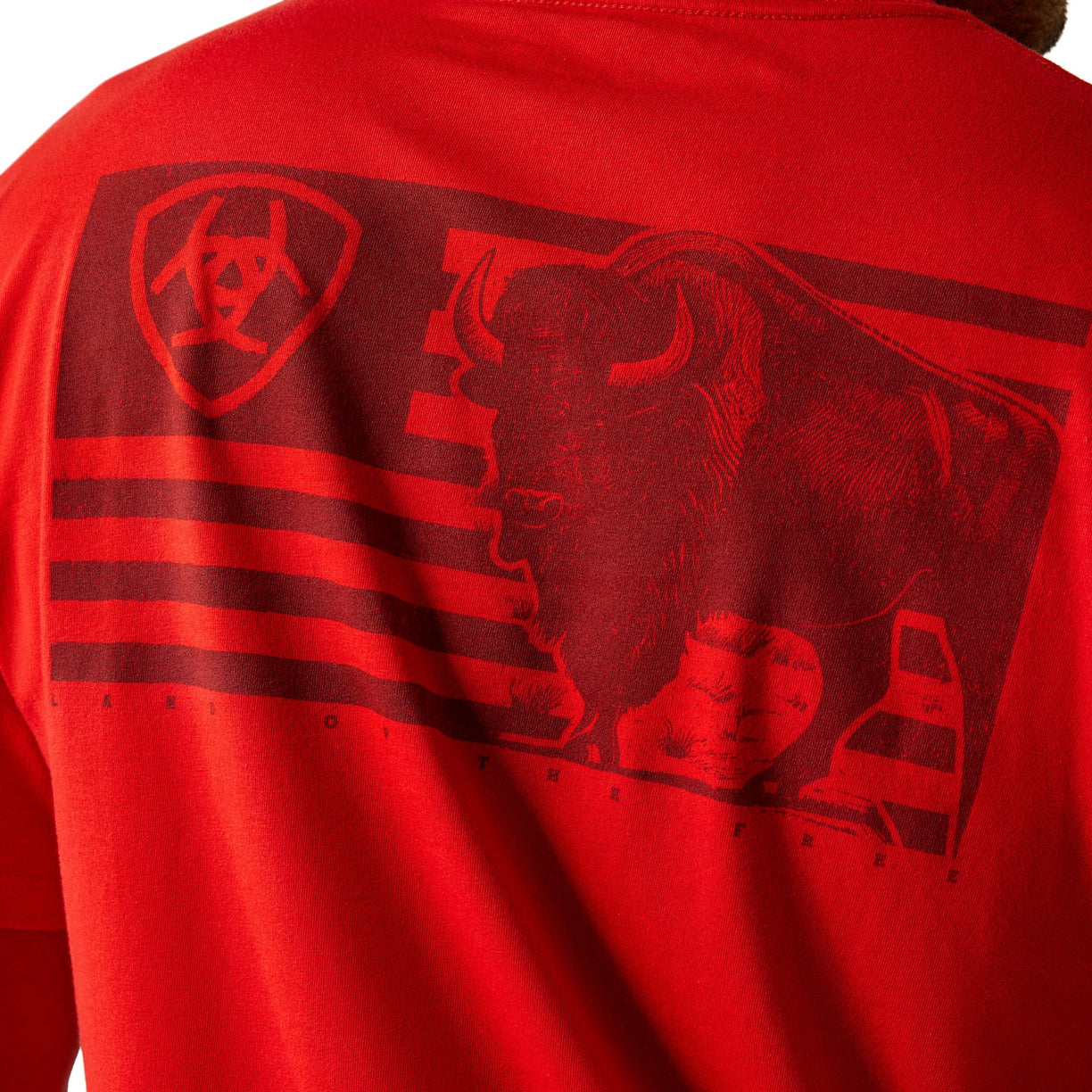 Ariat Etched Buffalo LOTF Flag T-Shirt