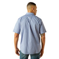 Ariat Wrinkle Free Dixon Classic Fit Shirt Mens - Blue - back