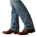 Ariat Men's M5 Straight Leg Forrest Straight Leg Jeans in blue denim - Detail