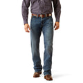 Ariat Men's M4 Relaxed Andrew Boot Cut Jeans in blue denim - Front