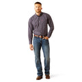 Ariat Men's M4 Relaxed Andrew Boot Cut Jeans in blue denim - Full