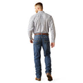 Ariat Men's M2 Traditional Relaxed Camilo Boot Cut Jeans in dark blue denim - Back
