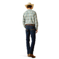 Ariat Men's M8 Modern Shawn Straight Legg Jeans in dark blue denim - Back