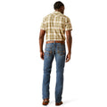 Ariat Men's M7 Slim Travis Straight Leg Jeans in blue denim - Back