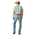 Ariat Men's M7 Slim Tustin Straight Leg Jeans in light blue denim - Back
