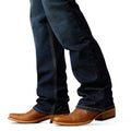 Ariat Men's M4 Relaxed Otis Boot Cut Jeans in blue denim - Detail