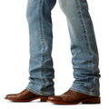 Ariat Men's M2 Traditional Relaxed Bennet Boot Cut Jeans in blue denim - Detail
