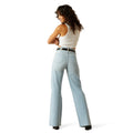 Ariat Women's Ultra High Rise Tomboy Wide in light blue denim - Back