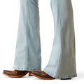 Ariat Women's Perfect Rise June Flare Jeans in light blue denim - Detail