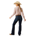 Ariat Women's Perfect Rise Julianna Trouser Jeans in dark blue denim - Back