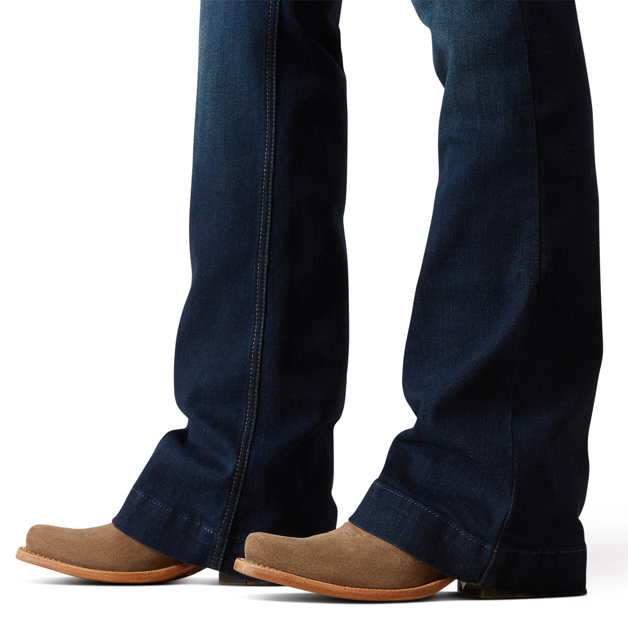 Ariat Women's Perfect Rise Julianna Trouser Jeans in dark blue denim - Detail