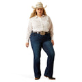 Ariat Women's Perfect Rise Julianna Trouser Jeans in dark blue denim - Front