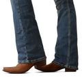 Ariat Women's Perfect Rise Byrdie Boot Cut Jeans in blue denim - Detail