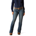 Ariat Women's Perfect Rise Byrdie Boot Cut Jeans in blue denim - Front
