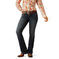 Ariat Women's Mid Rise Lilla Boot Cut Jeans in blue denim - Front
