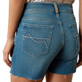 Ariat Women's Perfect Rise Maren 5" Shorts in blue denim - Back