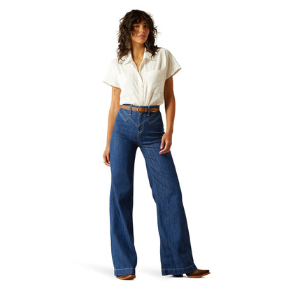 Ultra High Rise Westie Yoke Wide Jeans