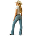 Ariat Women's Mid Rise Zoe Trouser in blue denim - Back