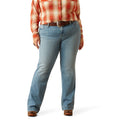 Ariat Women's Mid Rise Zoe Trouser in blue denim - Front